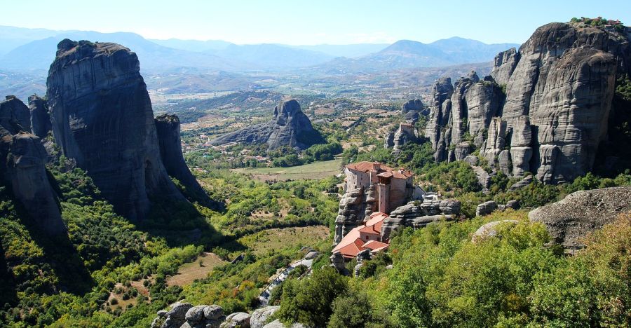 Monasteries at The Meteora in Northern Greece - location for James Bond 007 movie "For Your Eyes Only"