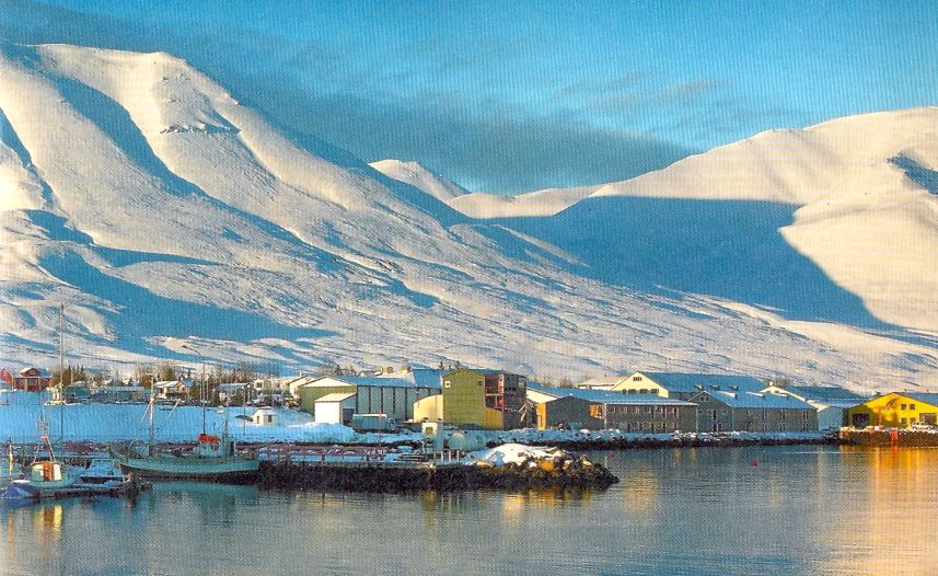 Dalvik in Eyjafjordur in Iceland