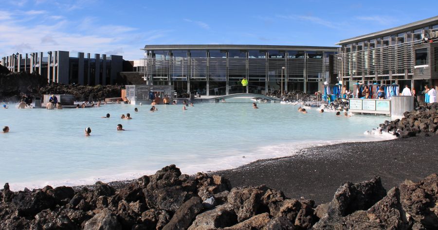Blue Lagoon geo-thermal spa at Grindavik in Iceland