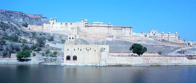 Amber Fort above Maotha Lake