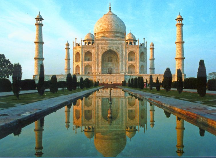 Taj Mahal in Agra, India - the finest example of Mughal architecture