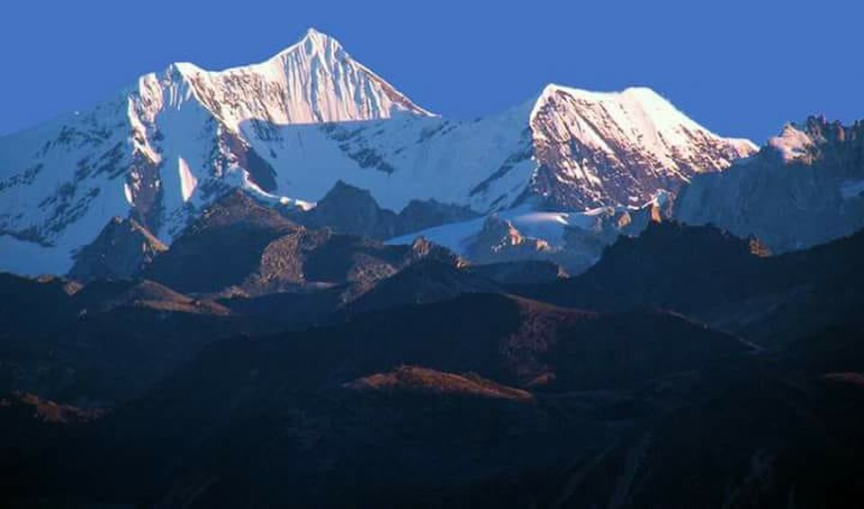 Gorichen ( 6488m ) in the Indian Himalaya