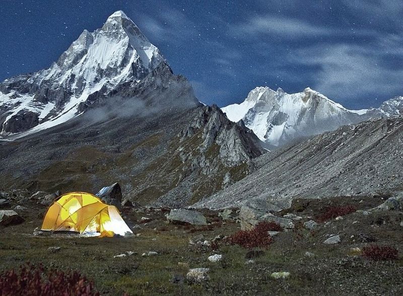 Shivling ( 6543m ) in the Garwal Himalaya of India