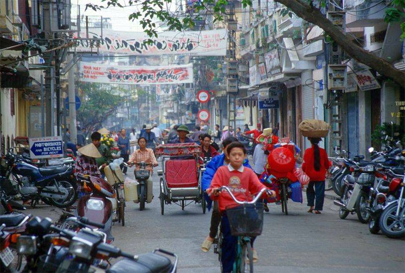 Street in Old Quarter of Hanoi