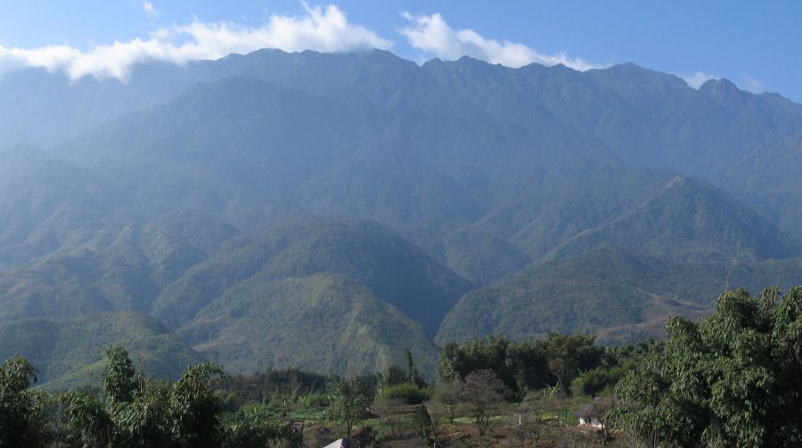 Fansipan from Sa Pa Town in Lao Cai Province in Northern Vietnam