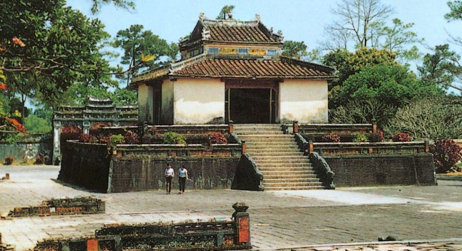 Stele House ( Nha Bia ) at Minh Mang Tomb in Hue