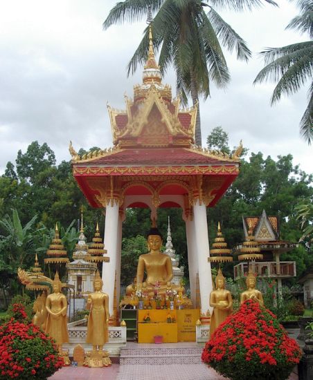 Buddha Statue in Vientiane Wat