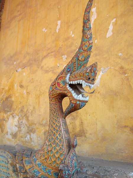 Naga at Wat Si Saket in Vientiane