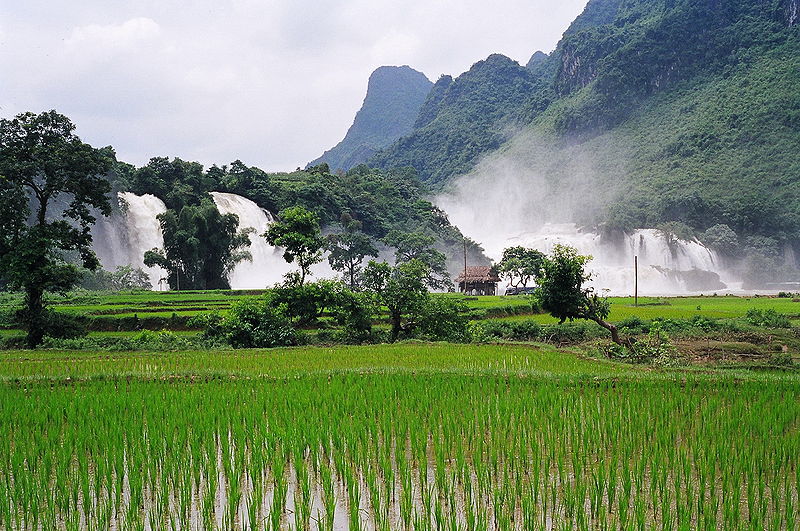 Detian / Ban Gioc Waterfall in Cao Bang Province in Northern Vietnam