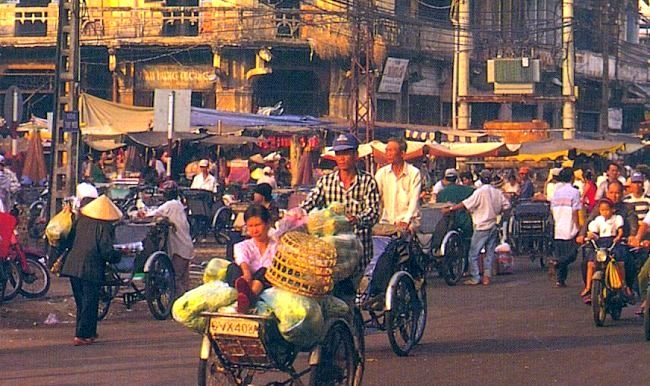 Cholon ( Chinatown ) in Saigon ( Ho Chi Minh City ) 
