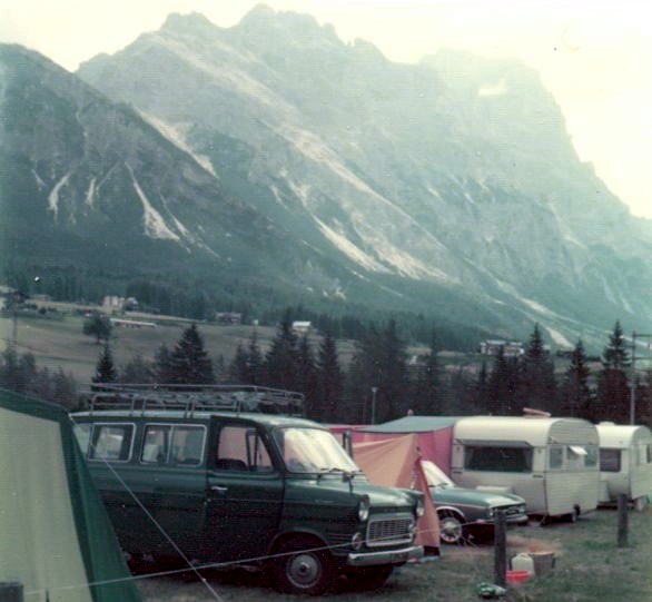Campsite in the Italian Dolomites