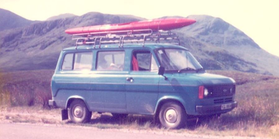 Ford Transit - " Munro Bagging by Canoe " in Highlands of Scotland