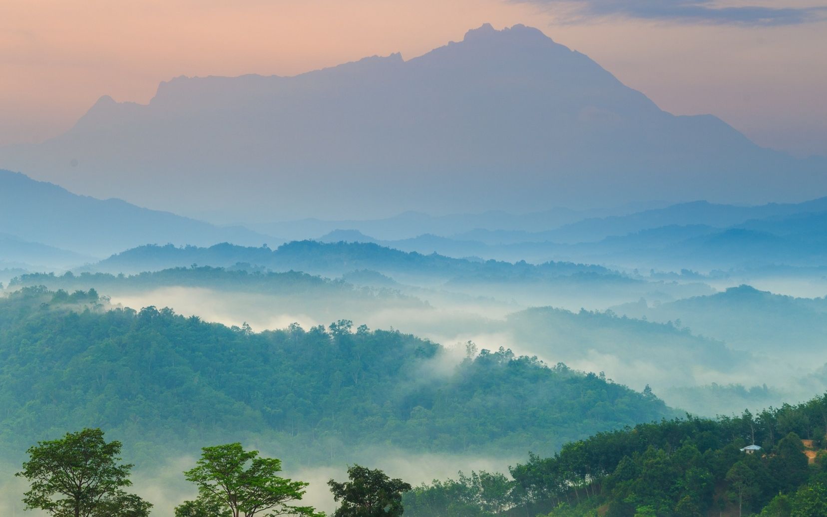 Mount Kinabalu in Sabah, East Malaysia
