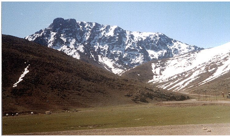 Djebel Angour from Okaimeden in the High Atlas of Morocco