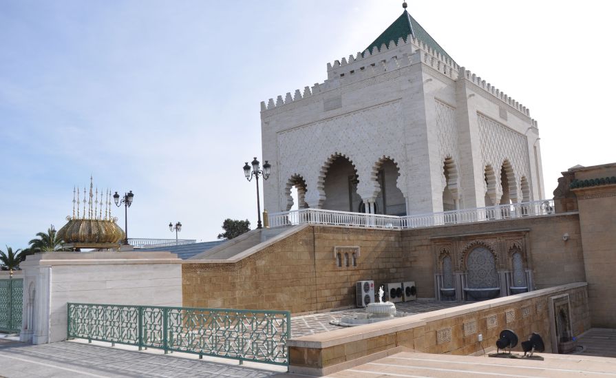 Mausoleum of Mohammed V in Rabat - capital city of Morocco