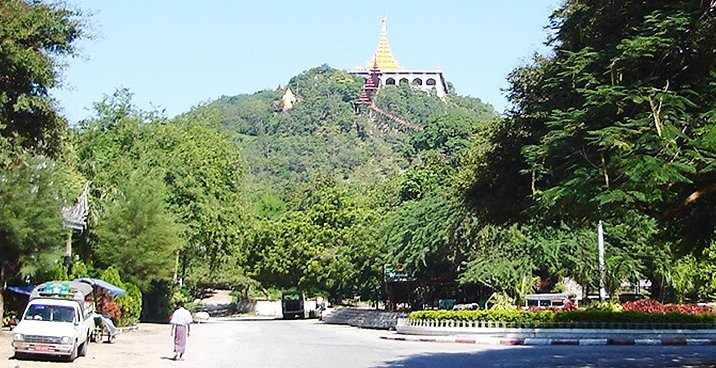 Mandalay Hill in northern Myanmar / Burma