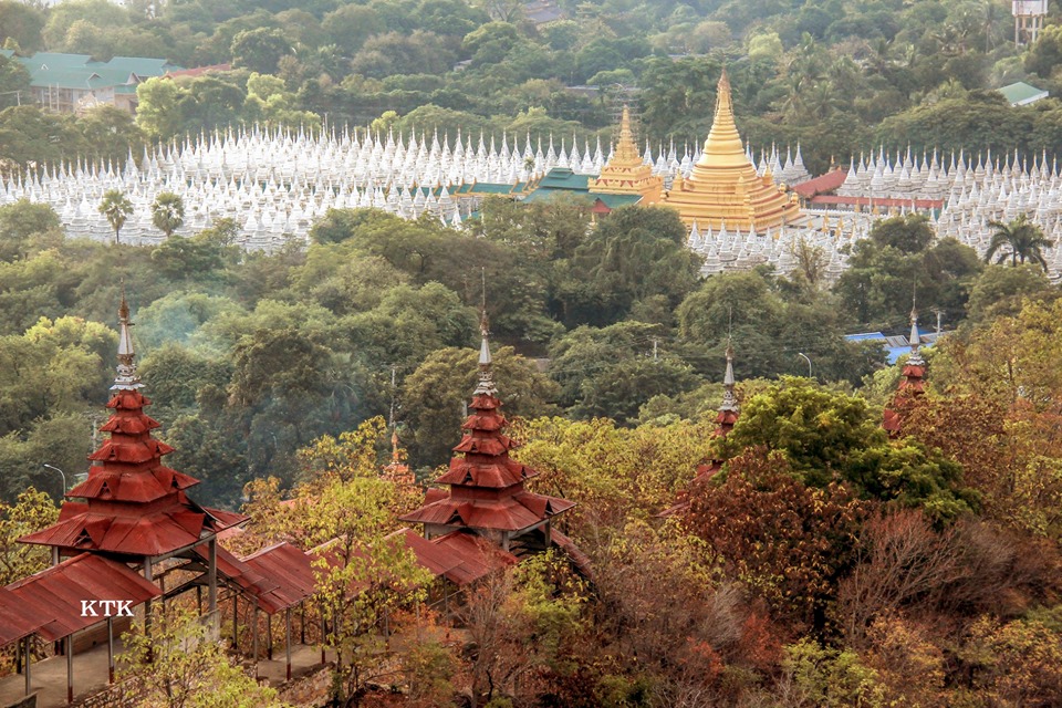 View from Mandalay Hill in northern Myanmar / Burma