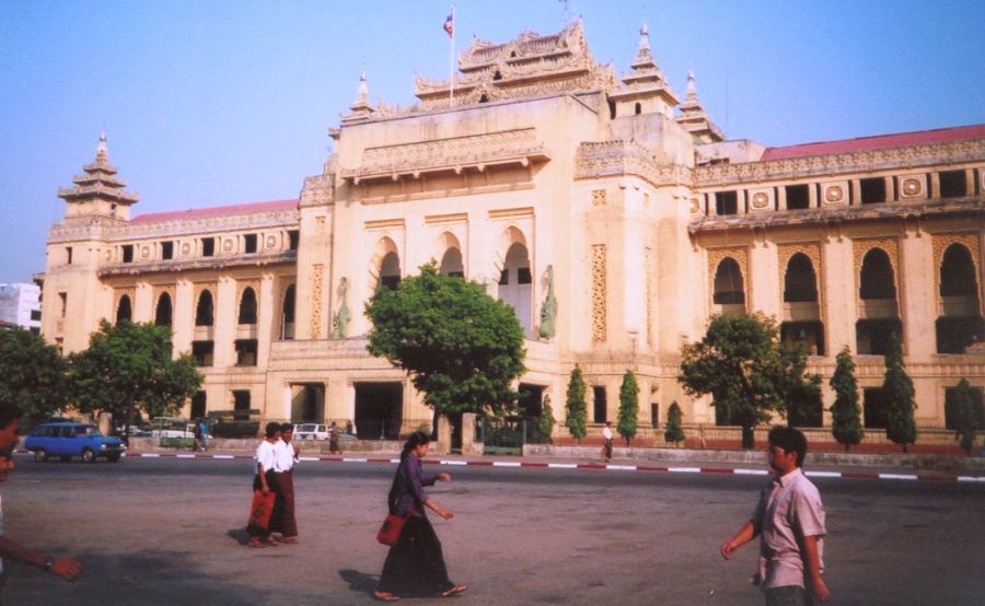 City Hall in Yangon ( Rangoon ) in Myanmar ( Burma )
