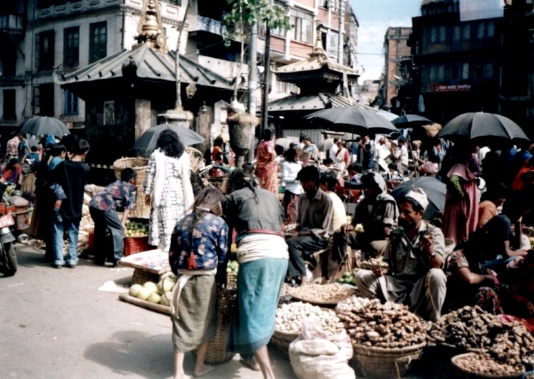 Street Market at Asan Toll in Kathmandu