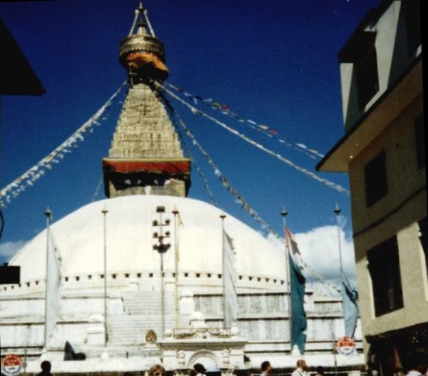 Stupa at Bodnath ( Baudhanath ) in Kathmandu