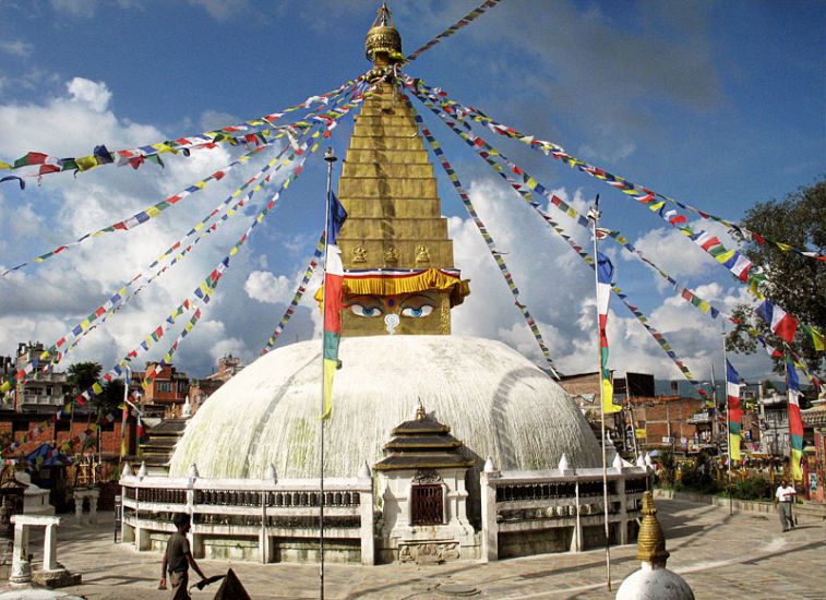 Stupa at Chabhil ( Chabahil ) in Kathmandu