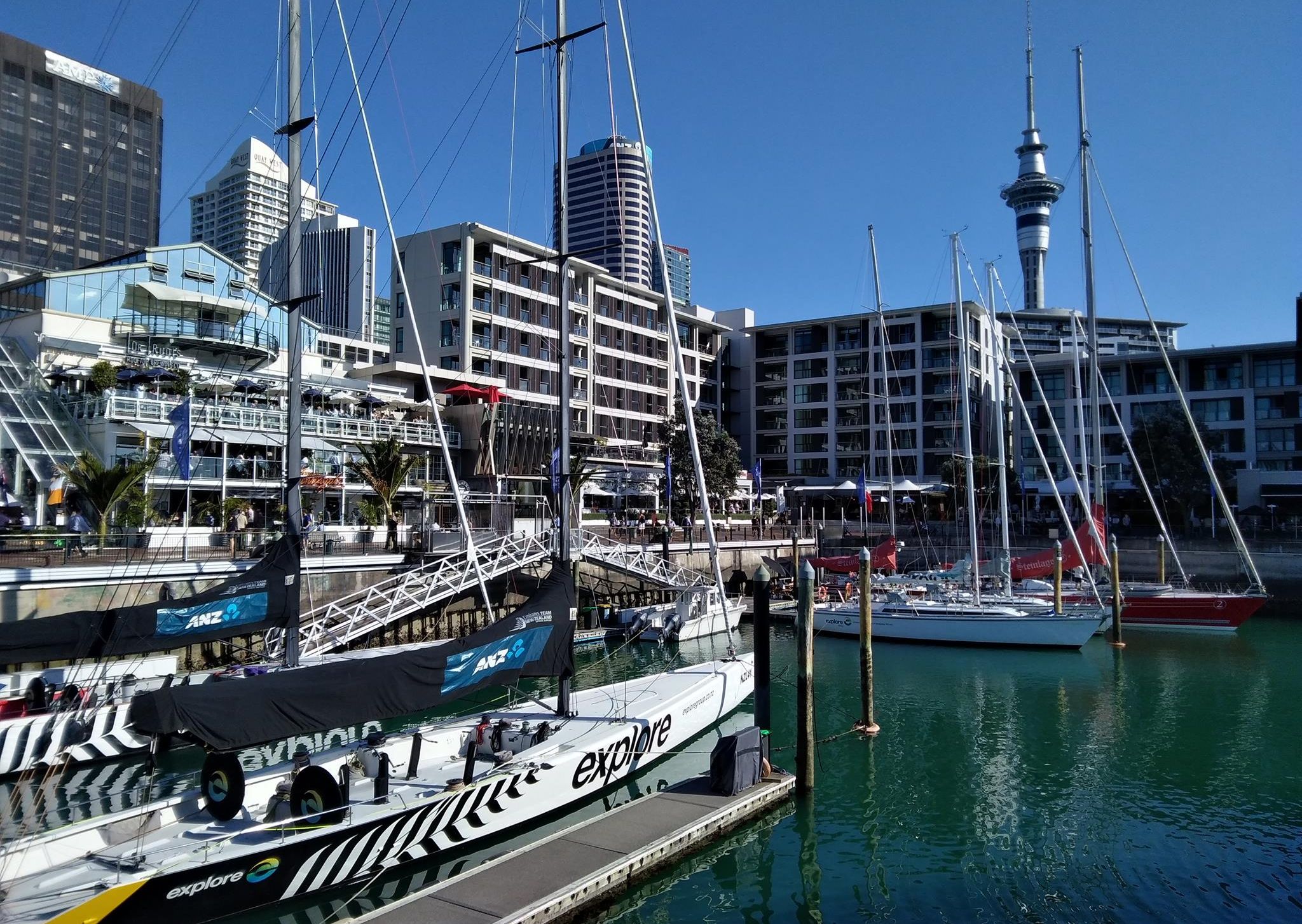 Marina at Auckland on North Island of New Zealand