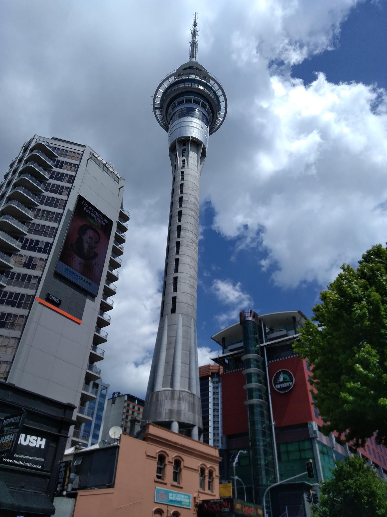 Sky Tower in Aukland on North Island of New Zealand