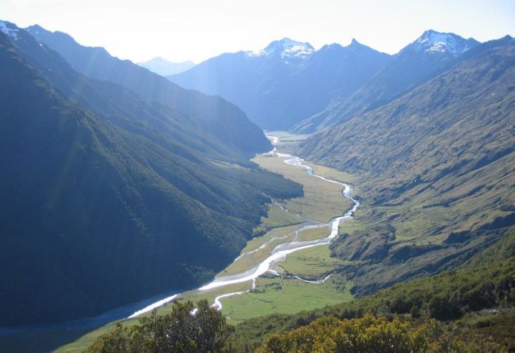 Matukituki Valley in the South Island of New Zealand