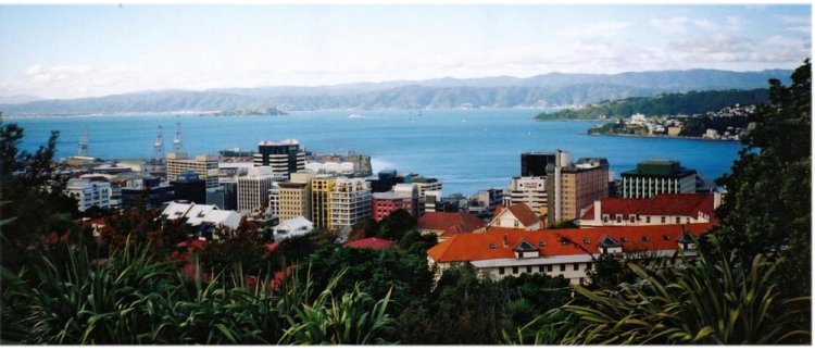 Capital City Wellington on North Island of New Zealand