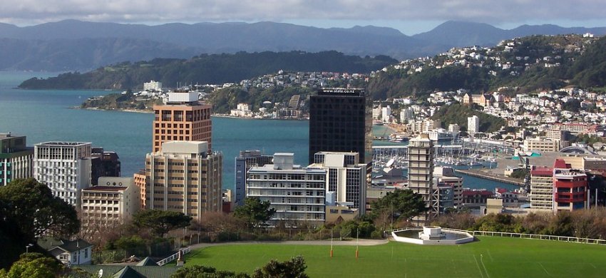 Capital City Wellington on North Island of New Zealand