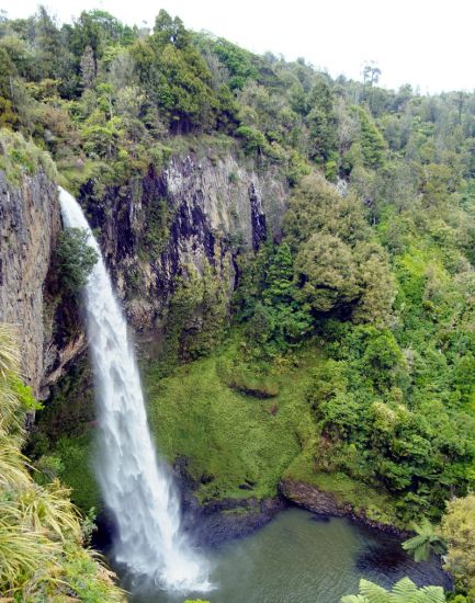Bridal Veil Falls on North Island of New Zealand