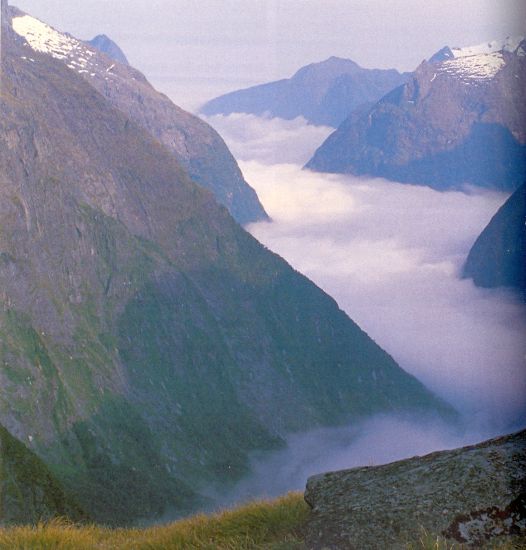 Fjiordland of the South Island of New Zealand