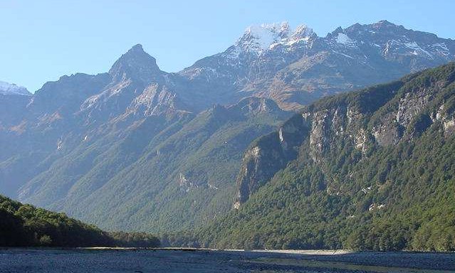Mt. Aspiring in the Southern Alps on the South Island of New Zealand