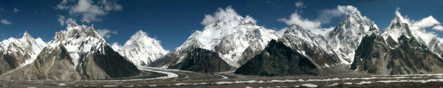 Peaks above the Baltoro Glacier in the Pakistan Karakorum