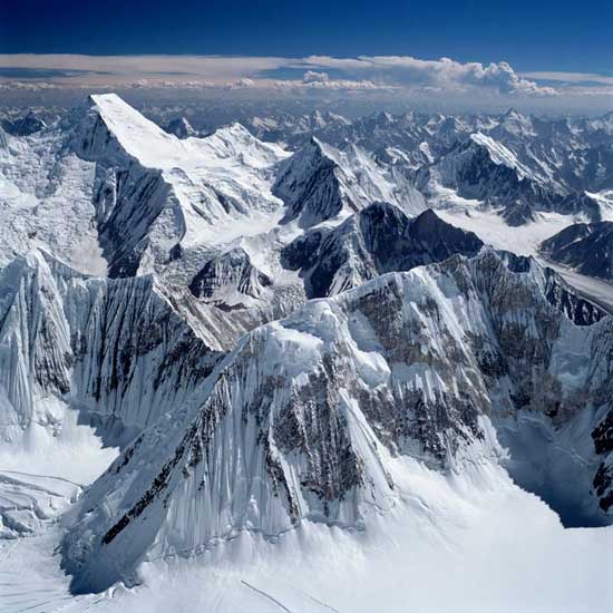The Seven Thousanders - Chogolisa ( 7668m ) in the Karakorum Mountains of Pakistan