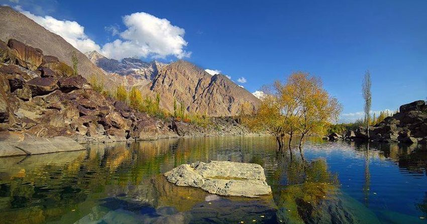 Kachura Lake in the Karakorum Mountains of Pakistan