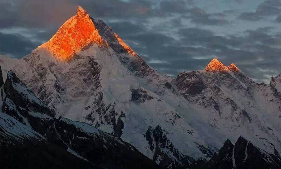 The Seven Thousanders - Masherbrum ( 7821m ) in the Karakorum Mountains of Pakistan