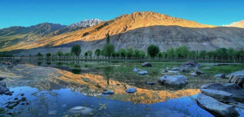Lake in the Karakorum Mountains of Pakistan