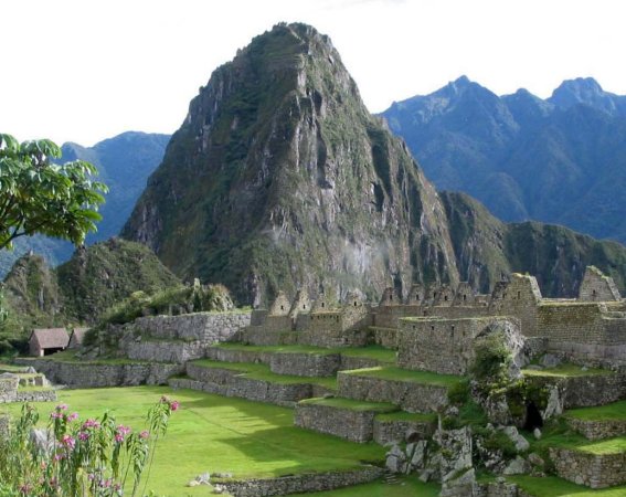 Machu Picchu in Peru - an ancient fortress city of the Incas
