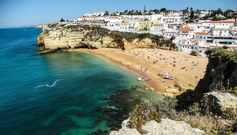 Carvoeiro in The Algarve in Southern Portugal