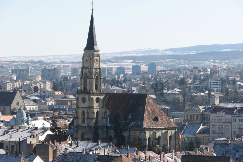 City Centre of Cluj Napoca in Romania