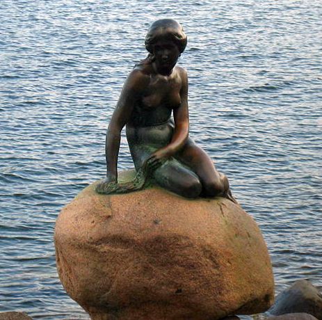 Little Mermaid in Copenhagen, Capital City of Denmark