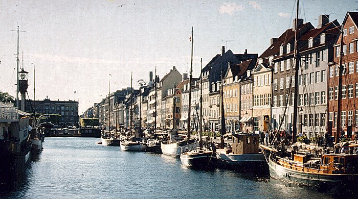Nyhavn in Copenhagen, Capital City of Denmark