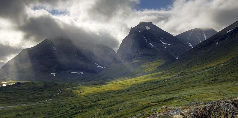 Kebnekaise Valley in arctic Sweden