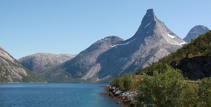 Stetind Mountain in Tysfjord in Norway