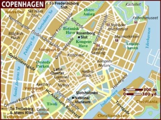Tourism Map of Copenhagen