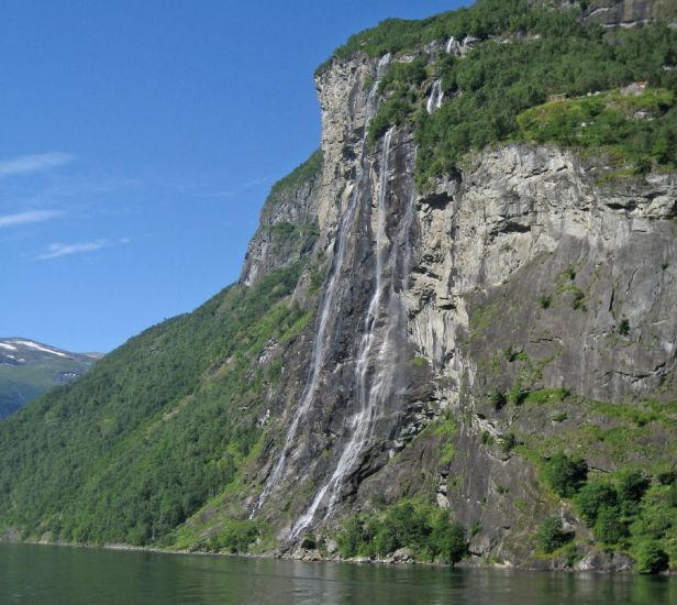 Seven Sisters Waterfall ( Knivsflfossen ) in Norway
