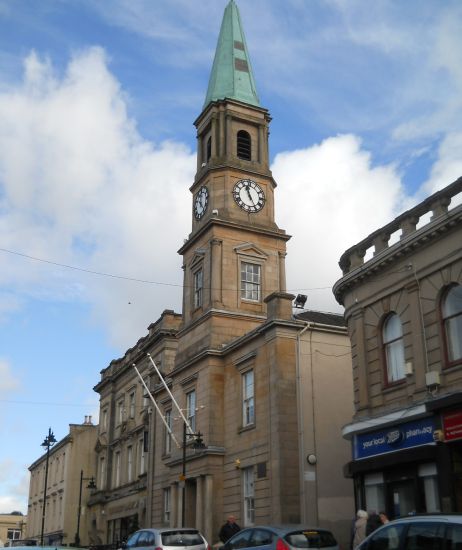 Clock Tower in Airdrie town centre