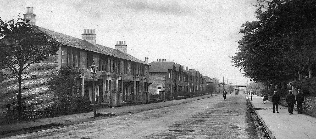 Old photo of Forrest Street in Airdrie