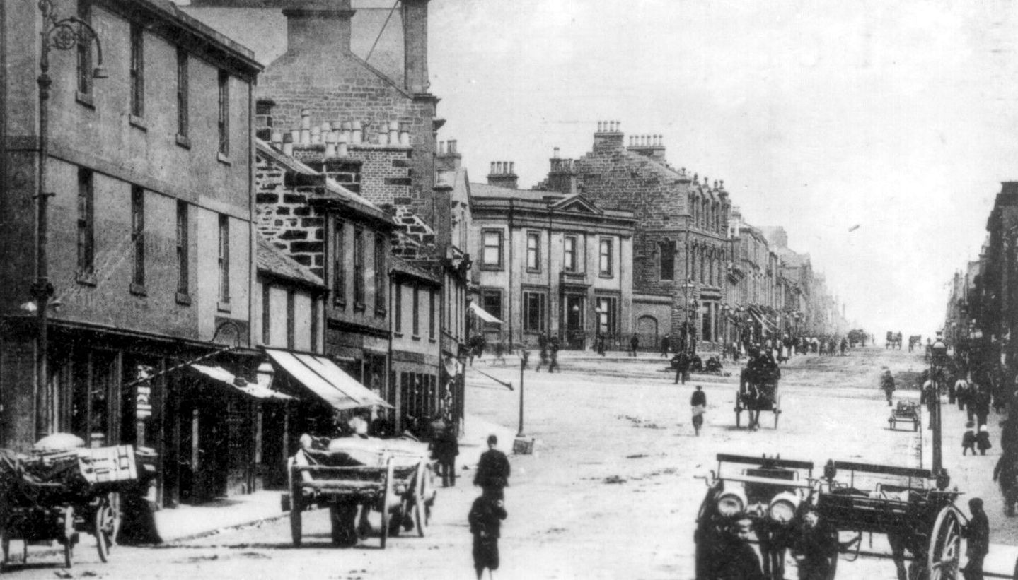 Old photo of Forrest Street in Airdrie